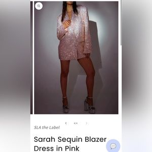 SLA the Label Sequin Blazer Dress